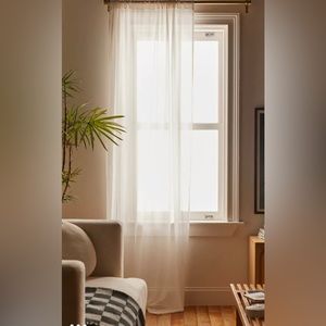 Urban Outfitters Chloe sheer gauze curtain panel